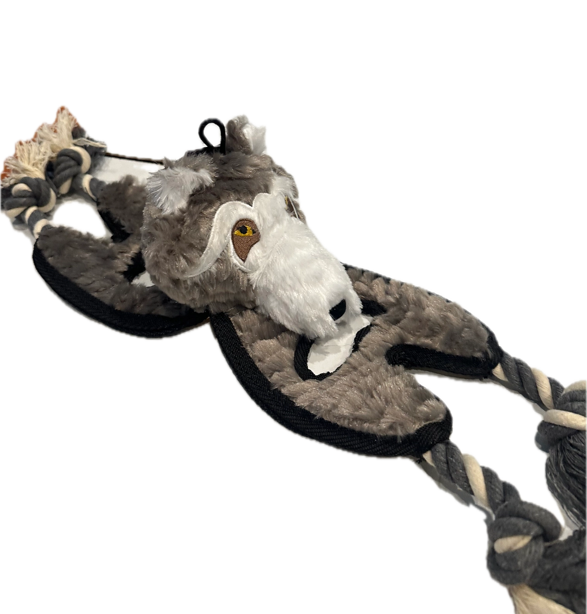 Flat Tugger Wolf Dog Toy