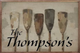 Vintage Boat Oars Wood Art