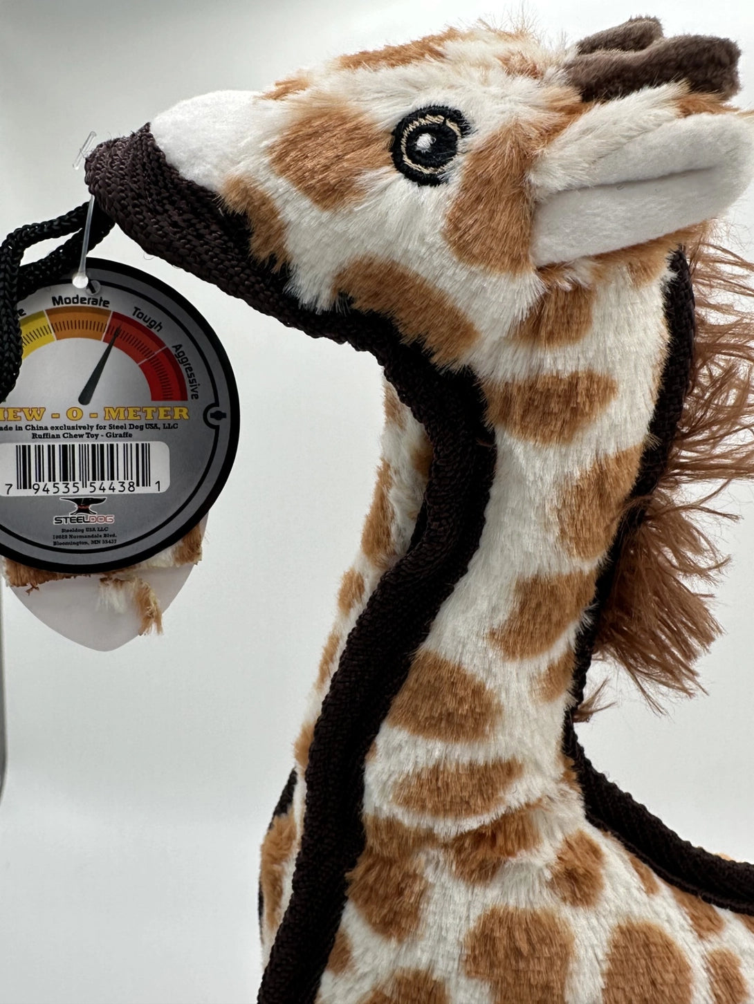 Ruffian Safari Giraffe Dog Toy