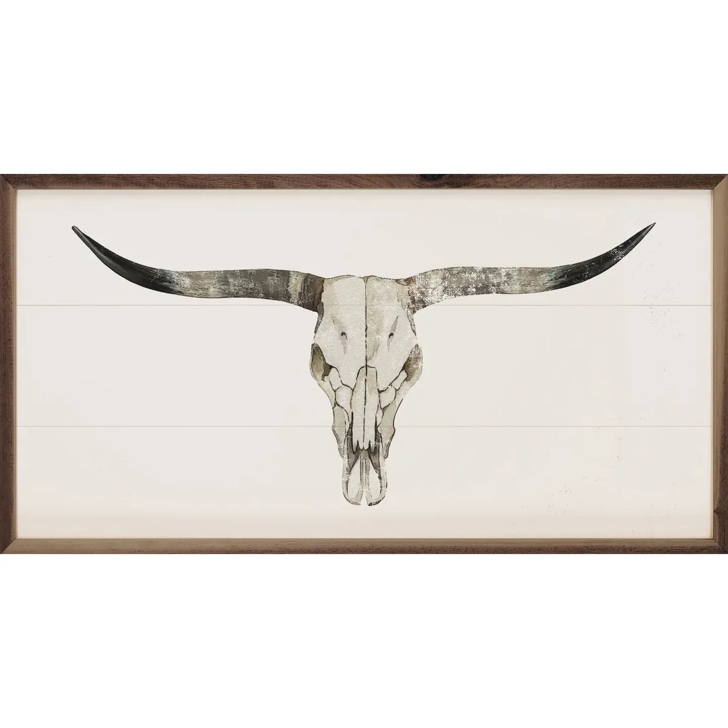 Longhorn Skull Wood Art